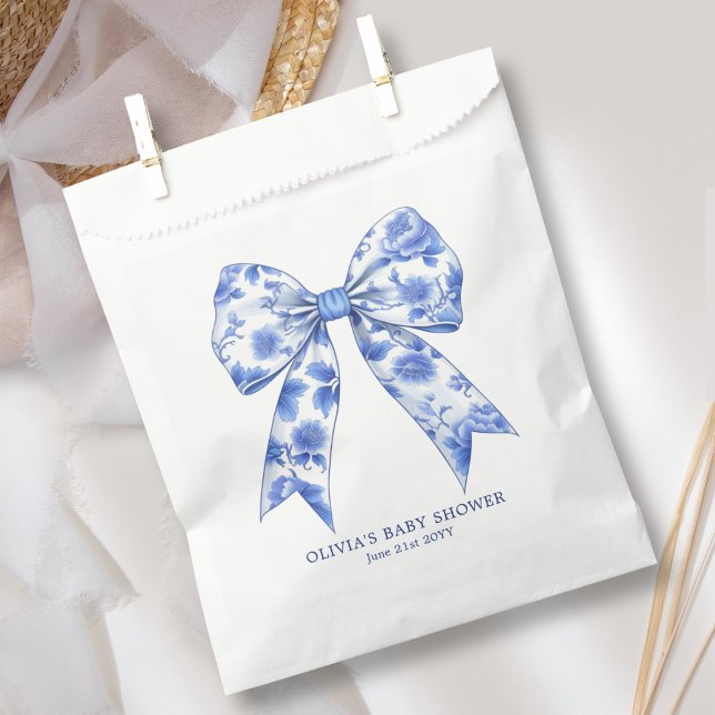 Bolsa De Papel Coquette Bow Baby Shower (Subido por el creador)