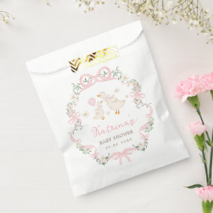 Bolsa De Papel Coquette Bow Chica Baby Shower