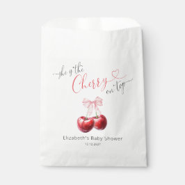 Bolsa De Papel Coquette Cherry Baby Shower