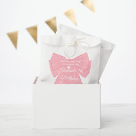 Bolsa De Papel Coquette Pink Ribbon