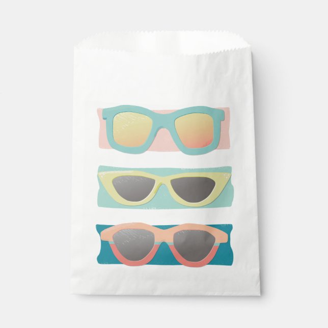 Bolsa De Papel Coral de trío de gafas de sol (Anverso)