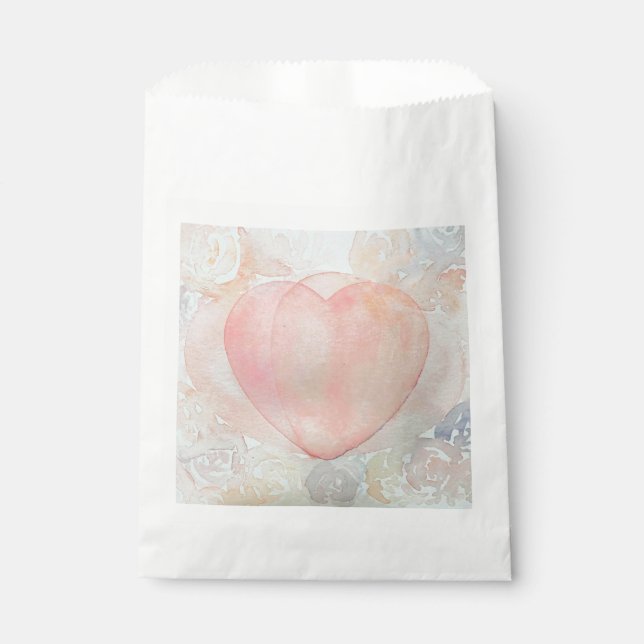 Bolsa De Papel Corazón de diosa pintado a mano (Anverso)