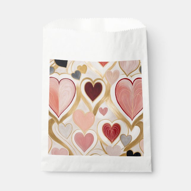 Bolsa De Papel Corazones de amor (Anverso)
