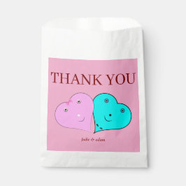 Bolsa De Papel corazones de mr y mrs