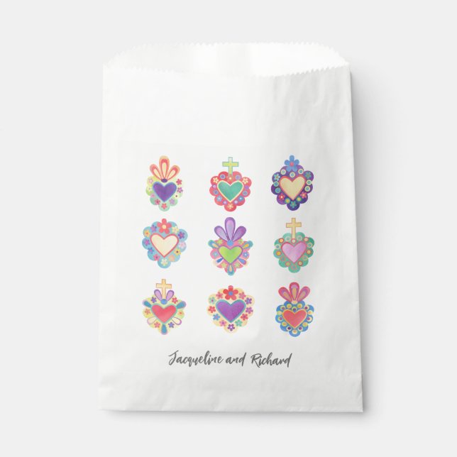BOLSA DE PAPEL CORAZONES SAGRADOS DE MÉXICO (Anverso)