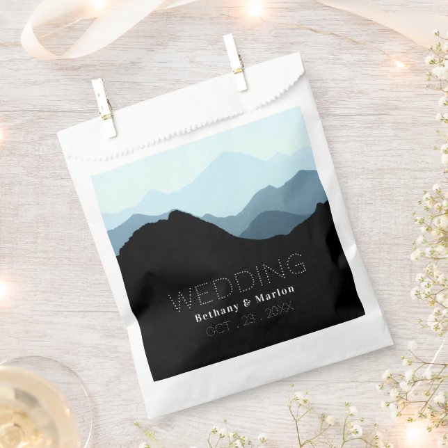 Bolsa De Papel Cordillera Azul, Boda Ruso (Cortado)