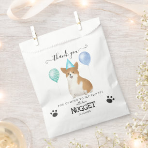 Bolsa De Papel Corgi Gracias A Dog Treg Party Favor Bags