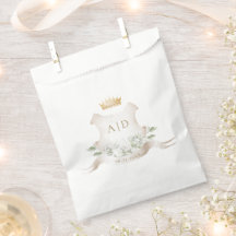Corona Real Monograma de Boda Gold Crest