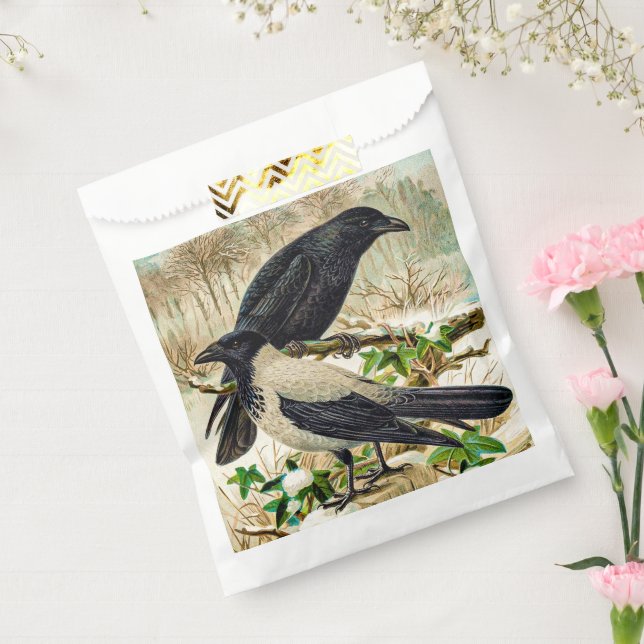 Bolsa De Papel Corvids - Crows Blackbird Raven (Sellado)