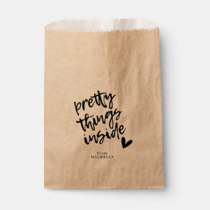 Bolsa De Papel Cosas bonitas dentro, personalizado moderno de la