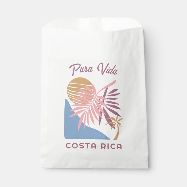 Bolsa De Papel Costa Rica Motto Pura Vida (Anverso)