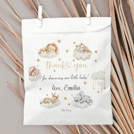 Bolsa De Papel Cosy White Woodland Baby Shower Gracias