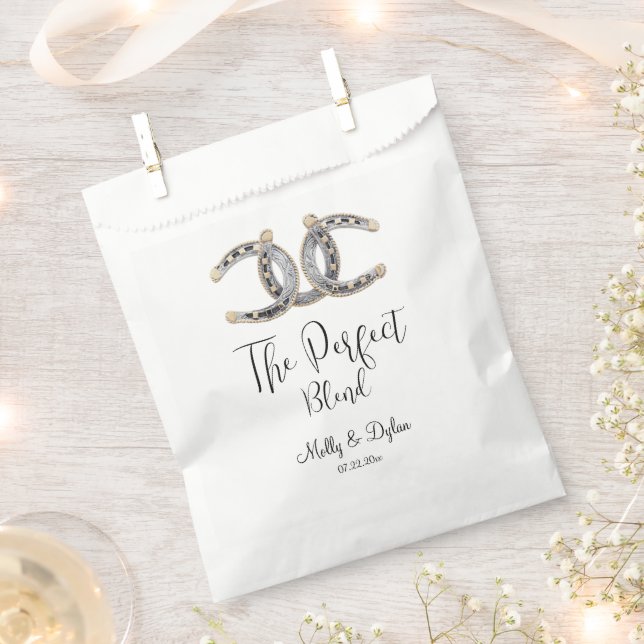 Bolsa De Papel Country Boots Gorras Horseshoes Boda (Cortado)