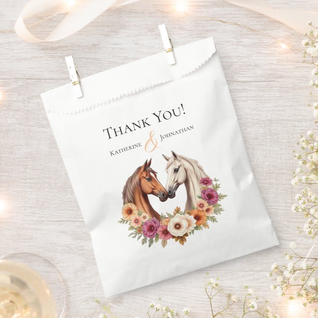 Bolsa De Papel Country Western Horses (Cortado)