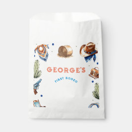 Bolsa De Papel Cowboy Blue Western Wild West Birthday