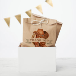 Bolsa De Papel Cowboy Boots, Gorra y Lasso