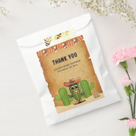 Bolsa De Papel Cowboy Little Cactie Cactus Baby Shower