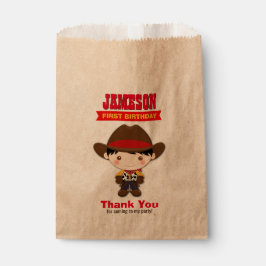 Bolsa De Papel Cowboy West Old West Birday