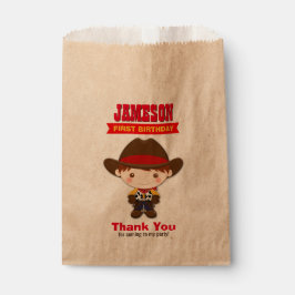 Bolsa De Papel Cowboy West Old West Birday