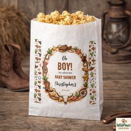 Bolsa De Papel Cowboy Wild West Rodeo Ranch | Rustic Western Baby