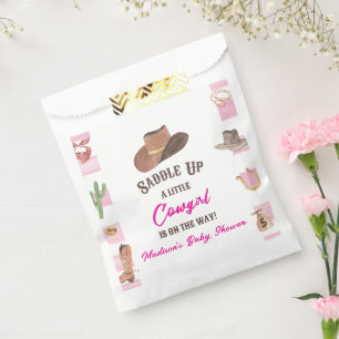 Bolsa De Papel Cowgirl Western Rodeo Wild West Baby Shower