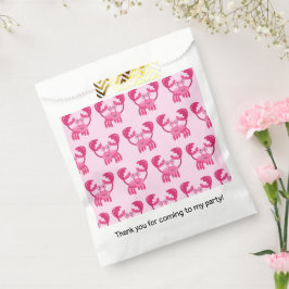 Bolsa De Papel Crabs Partido de cumpleaños Creatura del Mar Rosa