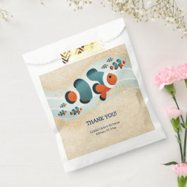 Bolsa De Papel Craft Purpurina Clown Fish Nemo Baby Shower