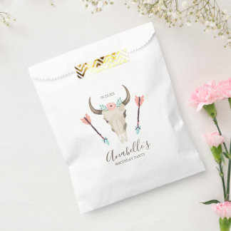 Bolsa De Papel Cráneo de Boho Cow de Guay