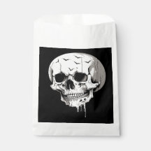 Cráneo derretido de Halloween espeluznante con ima