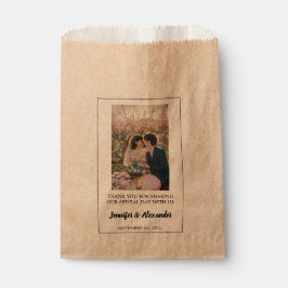 Bolsa De Papel Crea tu propia foto Gracias boda