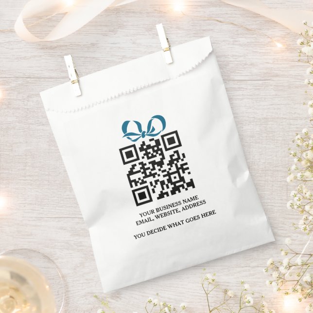 Bolsa De Papel Crea tu propio código QR personalizado para negoci (Cortado)