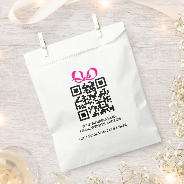 Bolsa De Papel Crea tu propio negocio de códigos QR personalizado (Cortado)