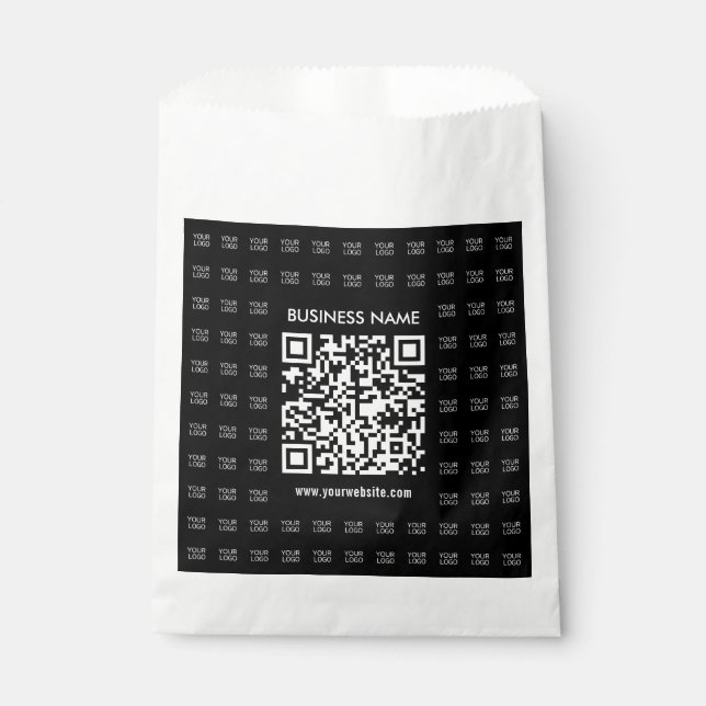 Bolsa De Papel Crear instantáneamente código QR escaneado y patró (Anverso)