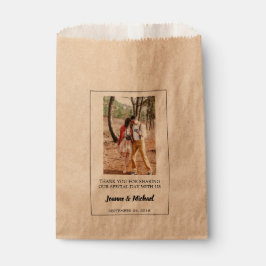 Bolsa De Papel Crear su propia foto Gracias boda tratar