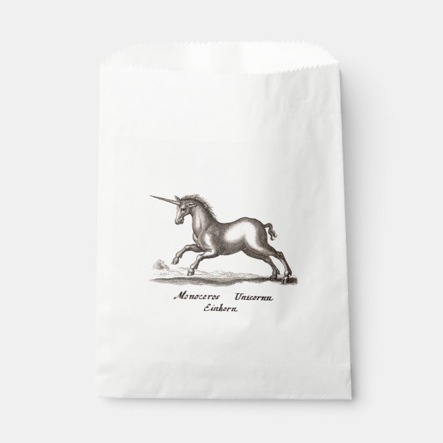 Bolsa De Papel Creatividad de Unicorn Classic Running Magic Woodl (Anverso)