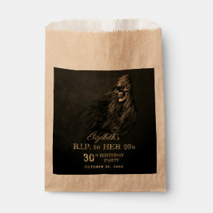 Bolsa De Papel Creepy Hair Skull QEPD en su fiesta de cumpleaños