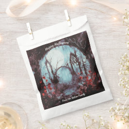 Bolsa De Papel Creepy Woods Full Moon Happy Halloween