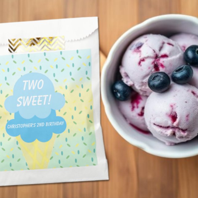 Bolsa De Papel Crema de hielo 2º cumpleaños (Subido por el creador)