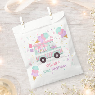 Bolsa De Papel Crema de hielo Dos Dulces Regalo Fiesta de Cumplea