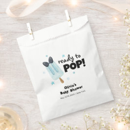 Bolsa De Papel Crema Moderna De Hielo De Bow Listo Para Sacar Bab