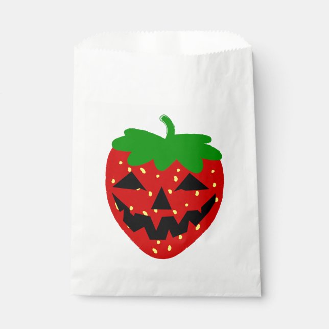 Bolsa De Papel crepitante halloween jack o'lantern strawberry (Anverso)