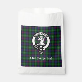 Bolsa De Papel Crest y Tartán del Clan Sutherland
