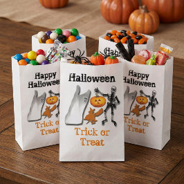 Bolsa De Papel Criaturas de Halloween Aterradoras