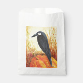 Bolsa De Papel Crow en las bolsas de calabaza favoritas