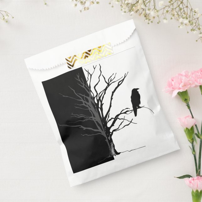 Bolsa De Papel Crows Blackbird Raven Halloween (Sellado)