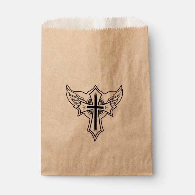 Bolsa De Papel Cruz cristiana (Anverso)