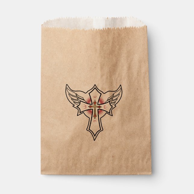 Bolsa De Papel Cruz cristiana (Anverso)