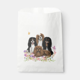 Bolsa De Papel Cuatro Caballeros Rey Carlos Españoles en Flores  