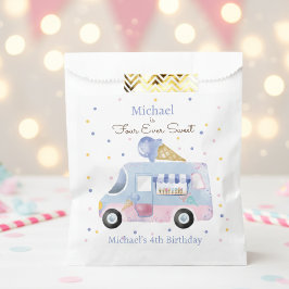 Bolsa De Papel Cuatro camiones de helados dulces para el cumpleañ