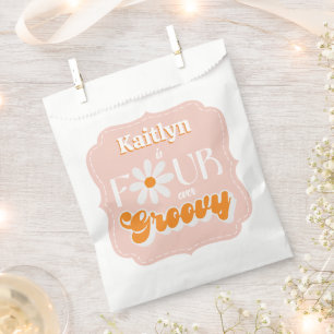 Bolsa De Papel Cuatro Chicas de Retro Groovy